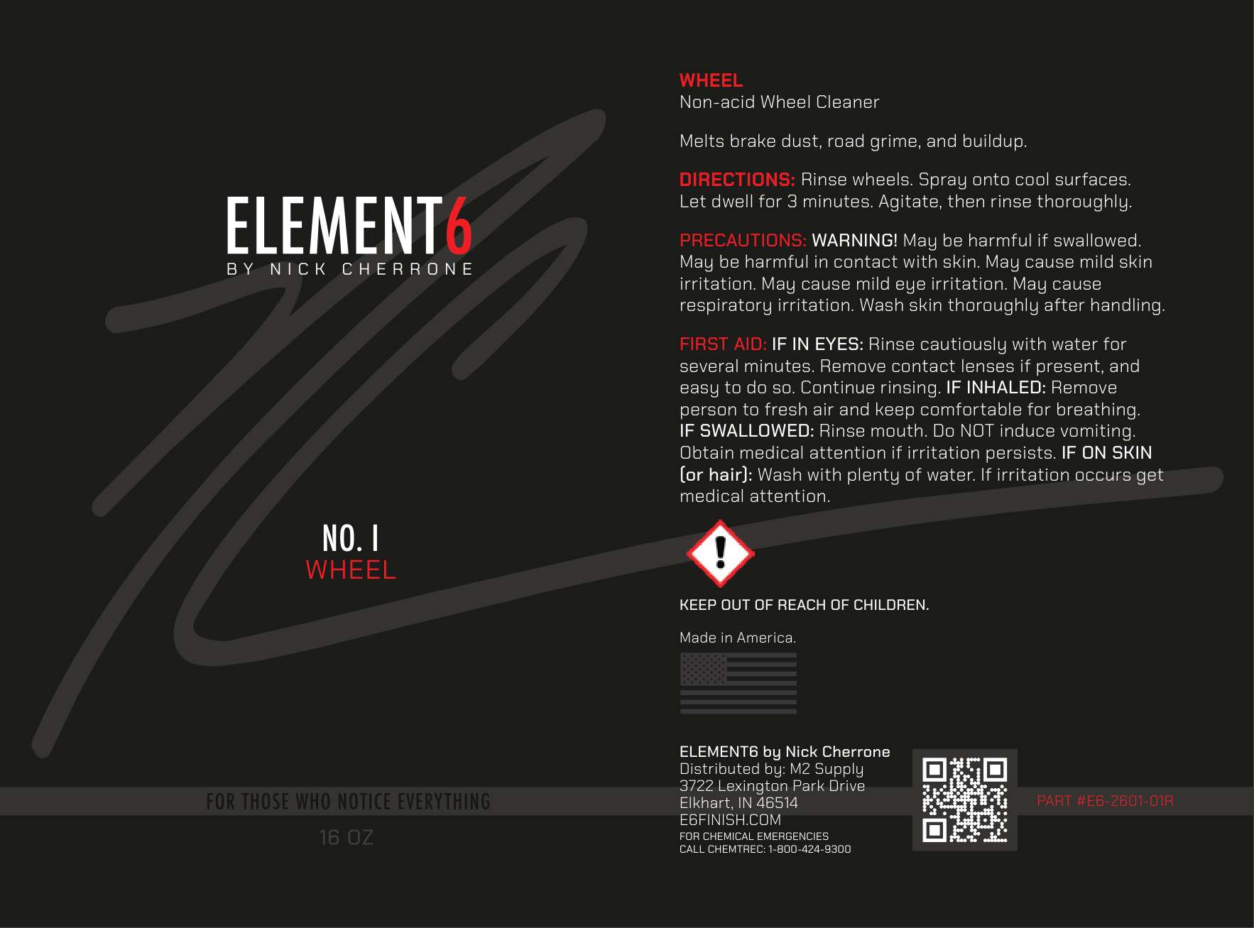 Element6 WHEEL bottle label